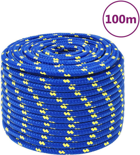 vidaXL Blue Rope Diameter 14mm Length 100m Work Rope Blue 14mm 100m made of Polypropylene