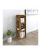 Corner Bookcase Smoky Oak 33x33x100cm