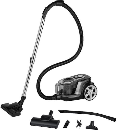 Tesla Aerostar T700 Ηλεκτρική Σκούπα 900W με Κάδο 3lt Μαύρη