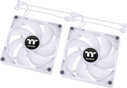 Thermaltake CT140 Sync PC Gehäuselüfter 2Stück Weiß