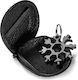 Gadget Master Snowflake Multi-tool Keychain Black in Sheath