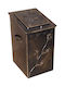 Thermogatz Metallic Box Wood Storage 27x40x50cm Copper