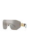 Versace Sunglasses with Silver Metal Frame and Gray Lens VE2258 10026G