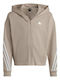 Kids Sweatshirt Cardigan with Hood and Pockets Beige