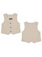 Mayoral Boys Vest with Buttons Beige