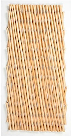 Foldable Wooden Garden Trellis with Rhombus Grid Design in Brown Colour 200x100cm