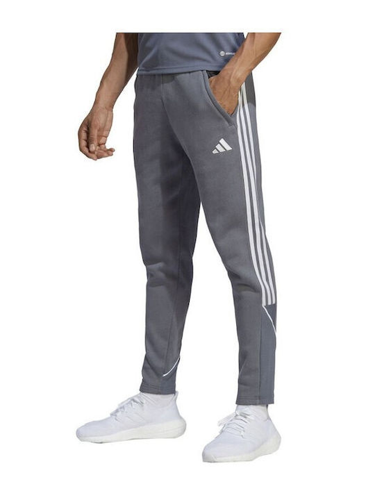 Adidas 23 League Παντελόνι Φόρμας με Λάστιχο Γκρι