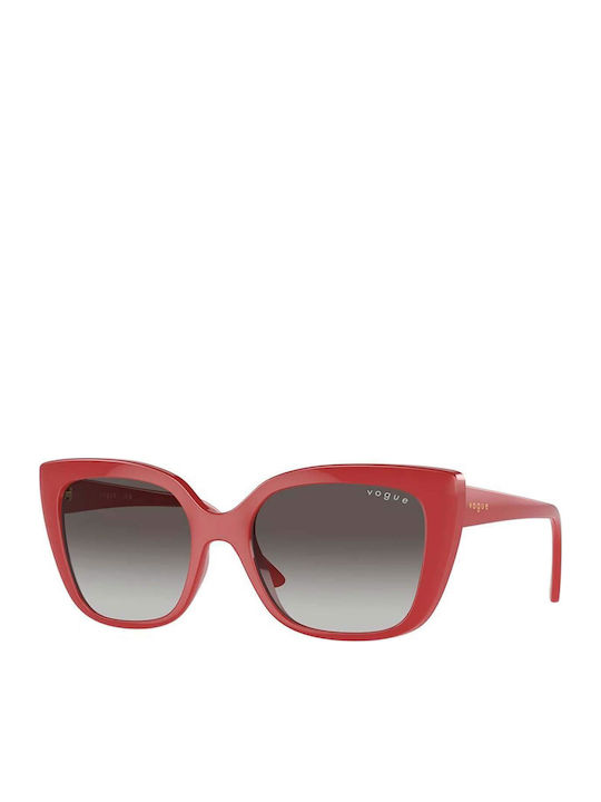 Vogue Women's Sunglasses with Red Tartaruga Horn-Rimmed Frame and Grey Gradient Lenses VO5337S 30808G