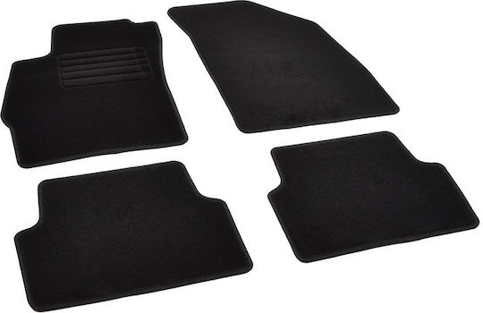 Rigum Satz Vorder- und Hintermatten 4Stück aus Teppichboden für Chevrolet Aveo 2011 2020 Schwarz