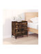 Wooden Chest of Drawers with 3 Drawers 60x35x70cm