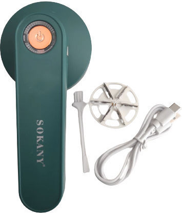 Sokany SK-878 Rechargeable Fabric Shaver Green