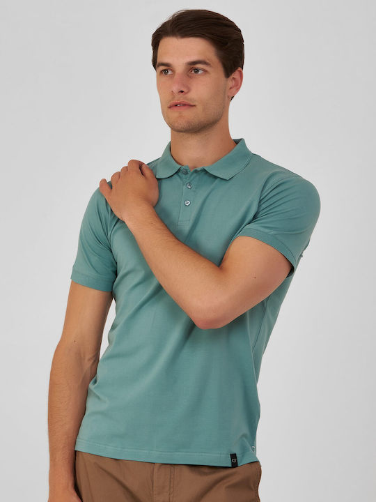 Tricou polo cu croială modernă Commander Green MONOCROM, pentru toată ziua, casual, business