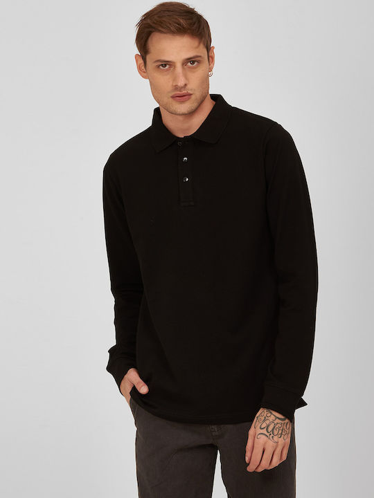 Modern Fit Polo Blouse in Black Commander Black MONOCHROME ALL DAY