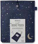 IF Bookaroo Κάλυμμα Βιβλίου ή Τετραδίου Μπλε 27x22cm Moon & Stars 1τμχ