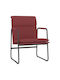 Sessel mit Armlehnen Bordeaux 55x64x80cm 1Stück