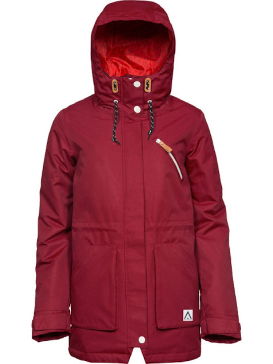 Wearcolour Parka Women's Ski & Snowboard Jacket Burgundy 273434075