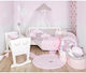Baby Star Set Für Wiege Wolke Pink 3Stück