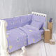 Rythmos Wooly Crib Bumpers Classic Inside Purple 40x200cm