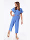 Εβίτα Girls Fabric Jumpsuit Light Blue