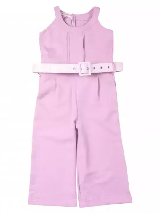 Evita Kinder Overall Stoff Flieder