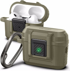 Spigen ACS05911 Hülle Kunststoff mit Haken Vintage Khaki für Apple AirPods Pro