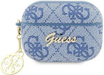 Guess Charm Collection Hülle Silikon in Blau Farbe für Apple AirPods Pro