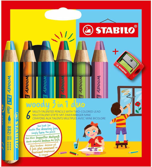 Stabilo Woody 3in1 Duo Colored Pencil Set Package of 1 packages