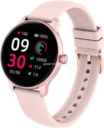 Kieslect L11 Aluminium 46mm Smartwatch mit Pulsmesser (Rosa)