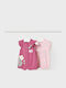 Mayoral Baby Bodysuit Set Short-Sleeved with Pants Multicolour 2pcs