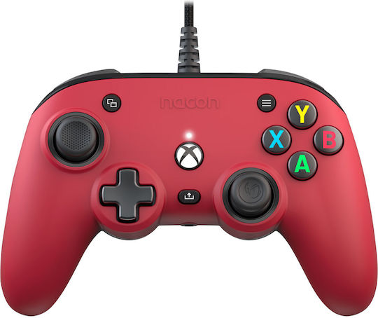 Nacon Pro Compact Жично Геймпад за PC / Xbox One / Xbox Series Червен