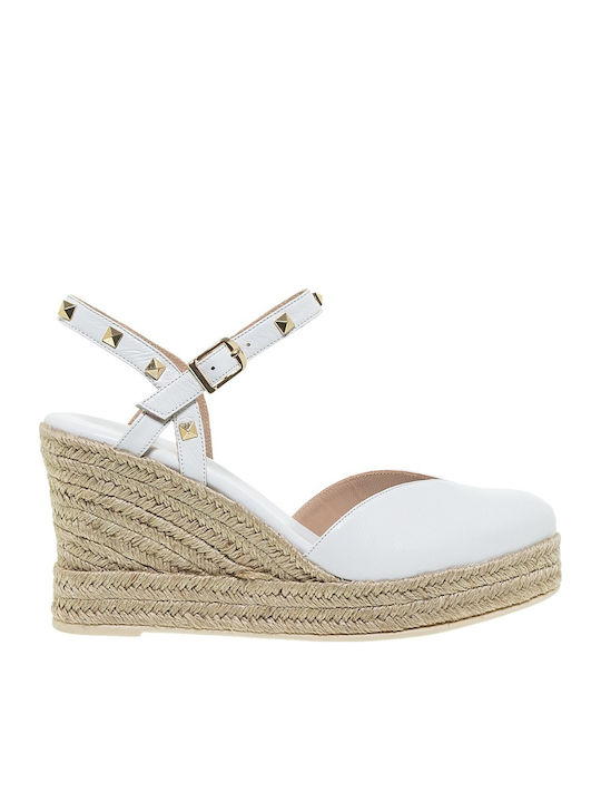 Mourtzi Platforme Dama În Stil Espadrile Albă