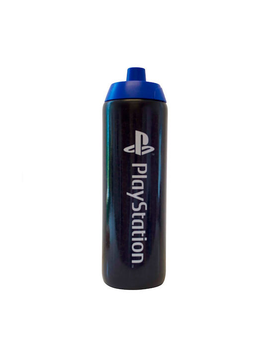 Kids Licensing Playstation Water Bottle Plastic 700ml Black