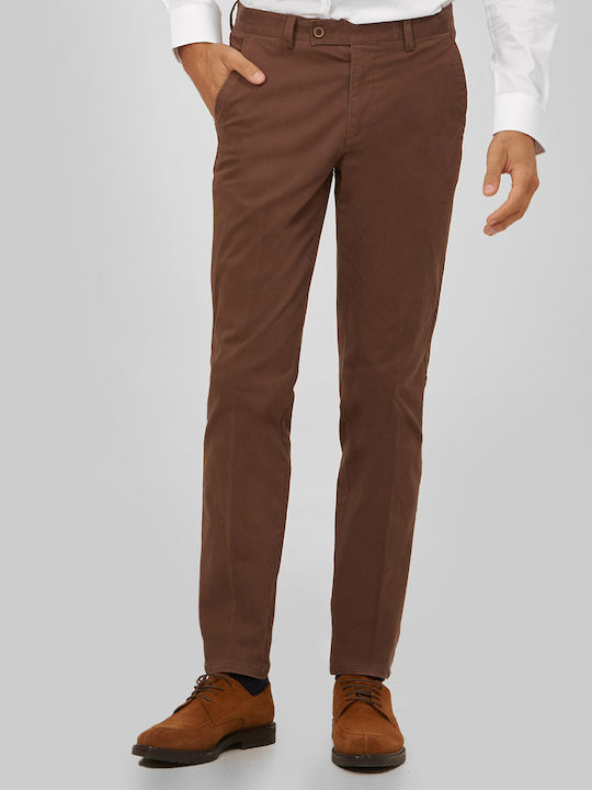 Chinos Slim Fit Trousers in Brown Winfield Brown MONOCHROME ALL DAY