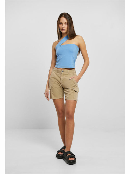 TB3431 Women's High-waisted Shorts Beige