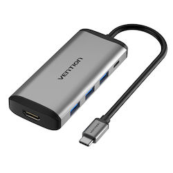 Vention USB-C Docking Station με HDMI 4K PD (CNBHB) Vention USB-C Docking Station με HDMI 4K PD (CNBHB)