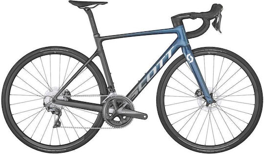 Scott Addict RC 40 28" 2022 Blue Road Bike with 24 Speeds and Mechanical Disc Brakes