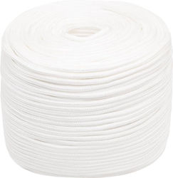 vidaXL Σnur Tricotat 8mm 50m Polipropilenă White