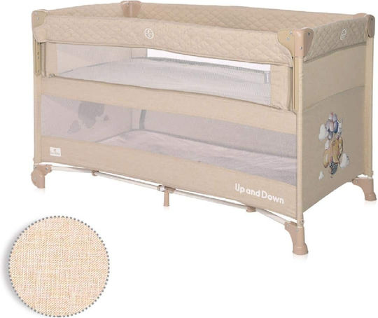 Lorelli Up & Down Flying Friends Playpen 2 Levels Beige 125x65cm