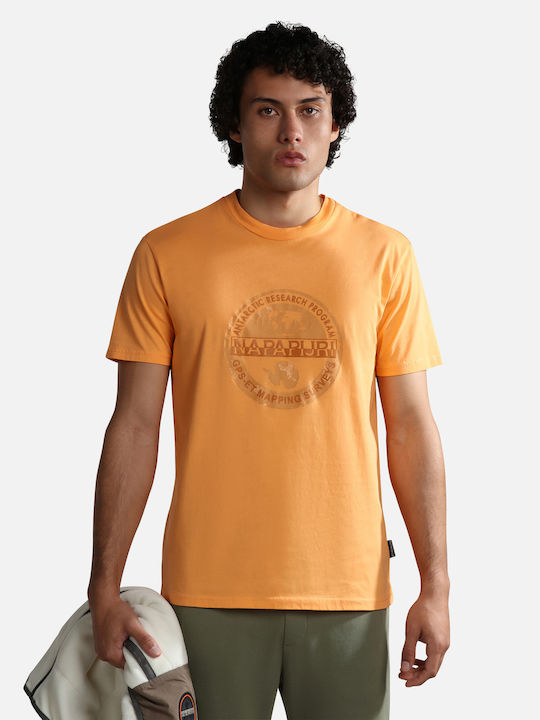 Napapijri Men's T-Shirt with Logo Orange