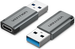 Vention Convertor USB-A masculin în USB-C feminin Gri (CDPH0)