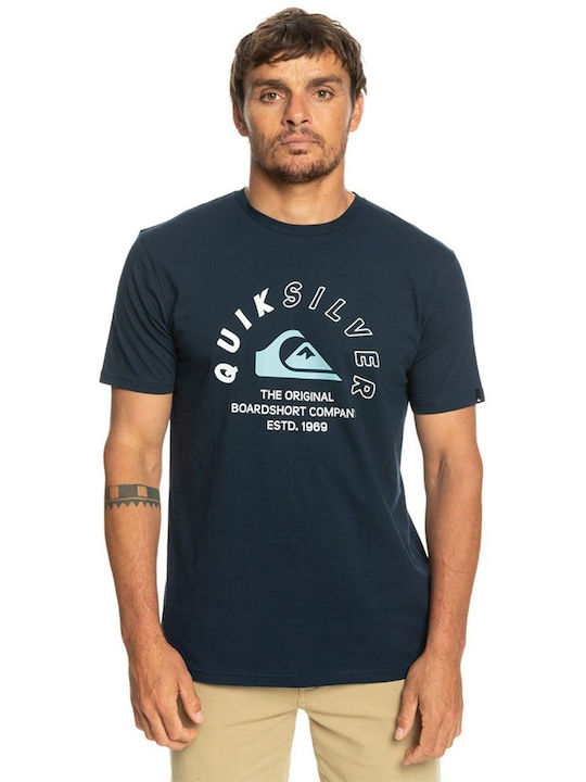 Quiksilver Mixed Signals Men's Short Sleeve T-shirt Navy Blue
