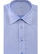 Light Poplin Shirt modern Fit Don Hering Blue COTTON CLASSIC COLLAR MONOCHROME ALL DAY, BUSINESS