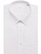 White modern fit shirt Don Hering White COTTON ITALIAN COLLAR MONOCHROME ALL DAY, BUSINESS