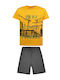 Energiers Kids Set with Shorts Summer 2pcs Yellow