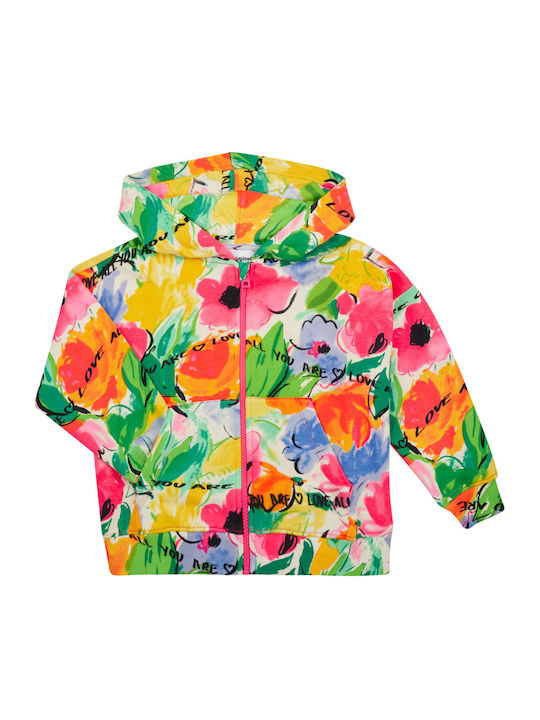 Kinder-Sweatshirtjacke mit Kapuze Mehrfarbig