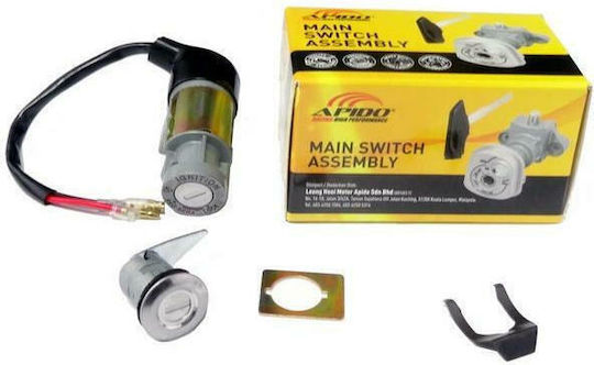 Apido Motorcycle Ignition Switch Main Switch Assembly for Honda Innova Wave 125