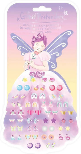 Great Pretenders Σκουλαρίκια Αυτοκόλλητα Butterlfy Fairy Παιχνίδι Κόσμημα