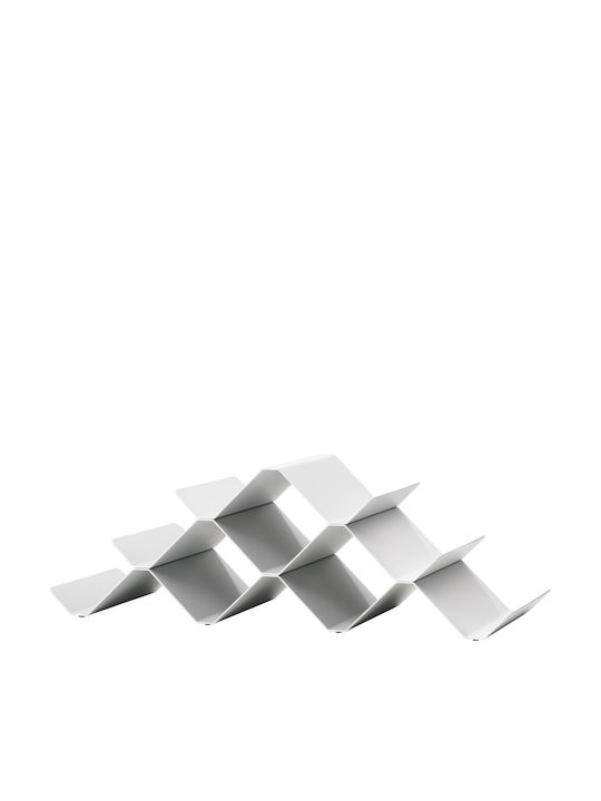 Zone Denmark Wandmontiert Flaschenhalter Metallisch für 9 Flaschen Γκρι & Ασημί 51.3x20x16.9εκ.