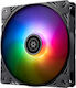 Silverstone Shark Force 140 Case Fans (2200rpm / 120cfm) with ARGB Lighting and Connection 4-Pin PWM