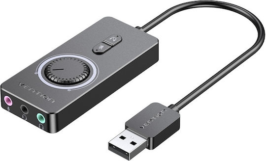 Vention Εξωτερική USB Κάρτα Ήχου 2.0 CDRBD